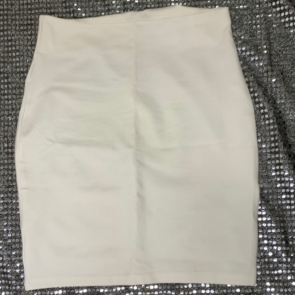 Ivory Pencil Skirt